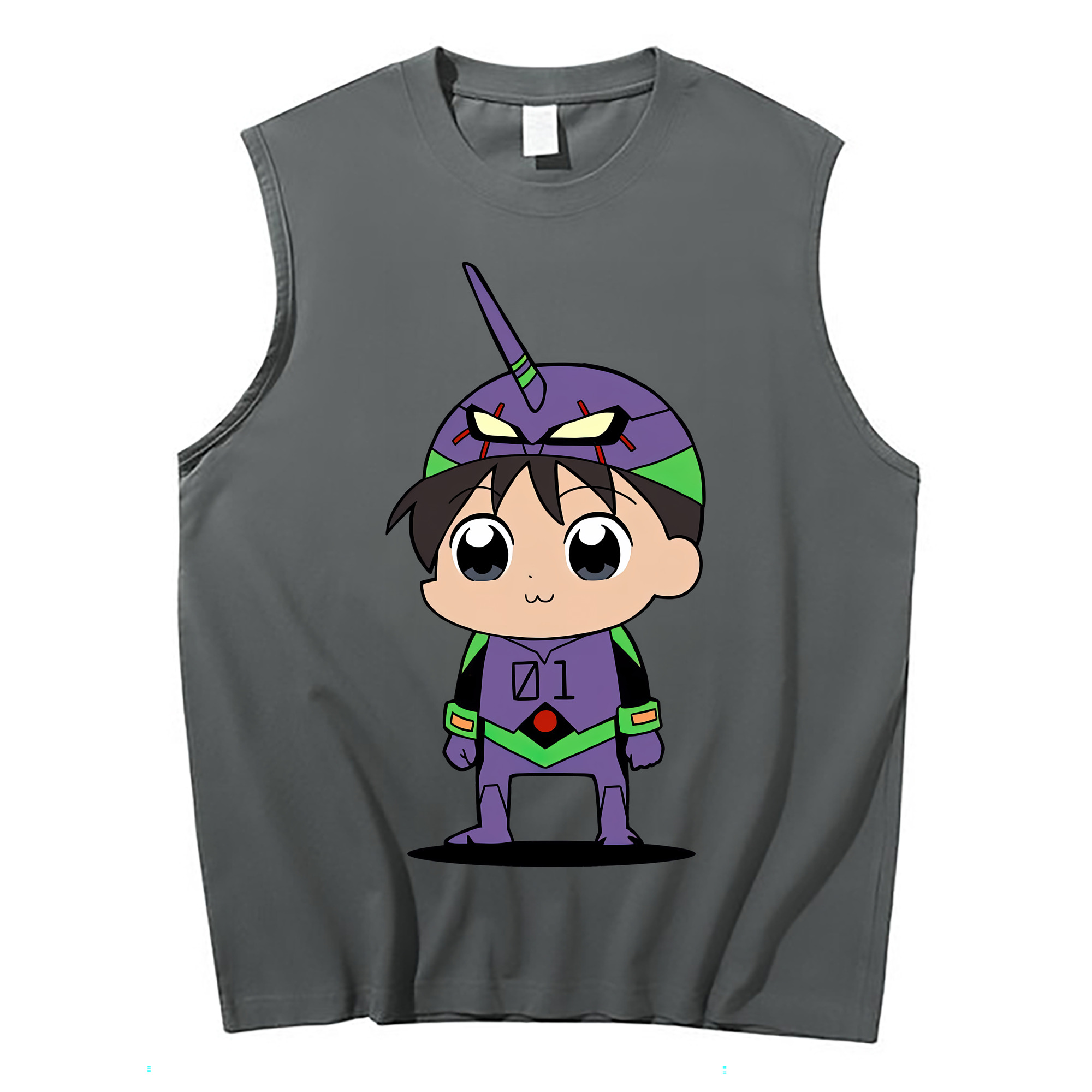 （画像用） EVA 新世紀エヴァンゲリオン コットン100％タンクトップ（フロントプリント）